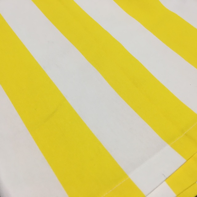 CART CANOPY, Yellow & White Stripe